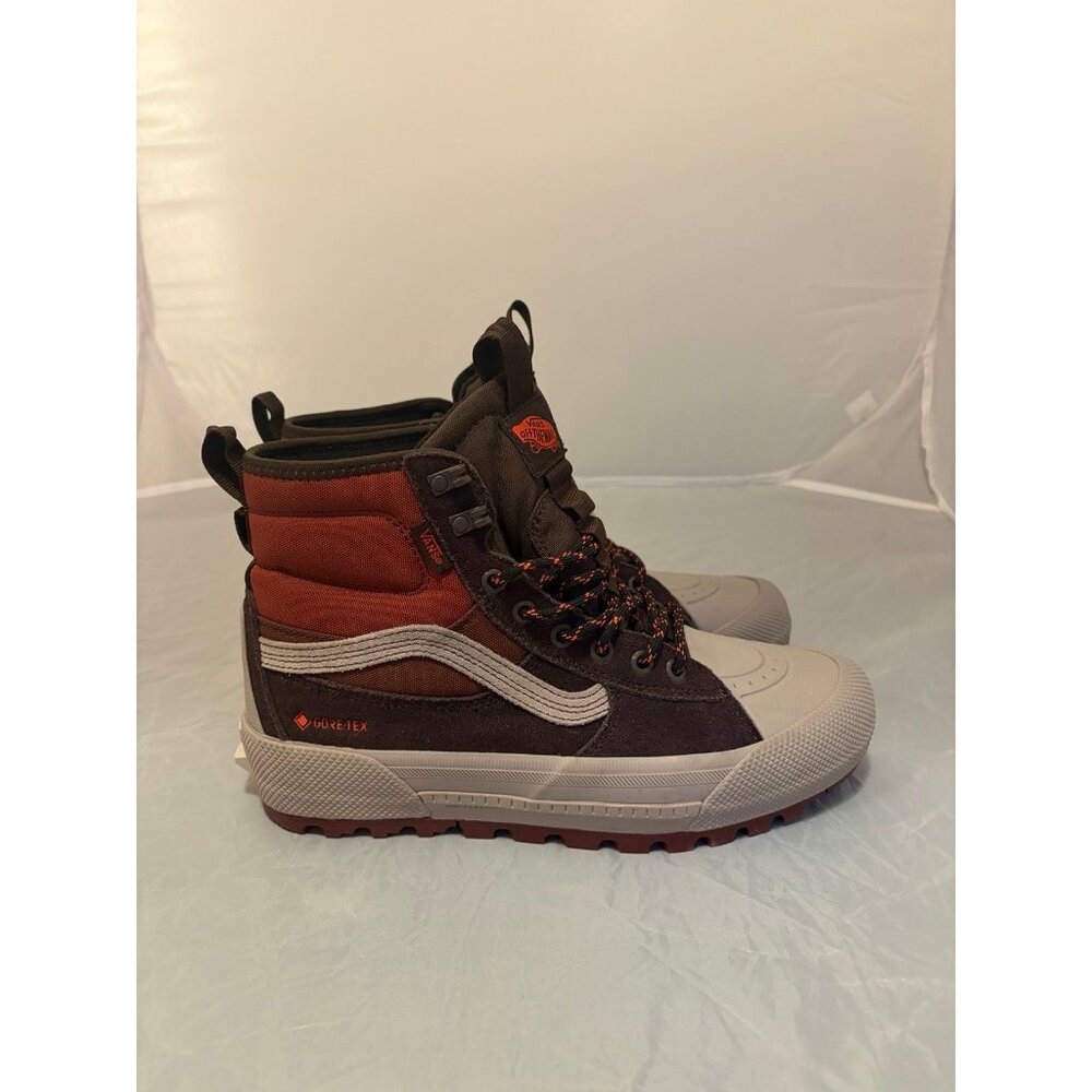Vans off the wall red SK8-HI boots gore-tex all trac MTE mens size 8 507698